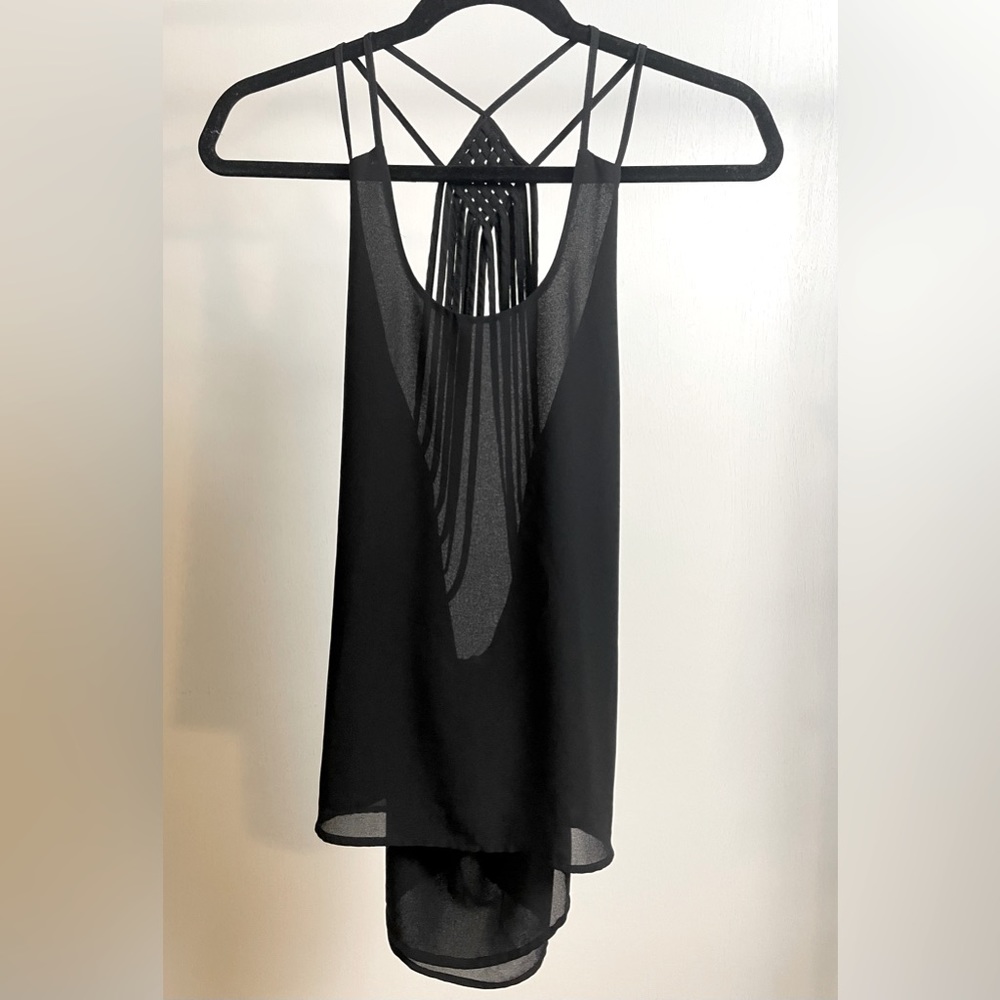 Naked Zebra Sheer Strappy Tank